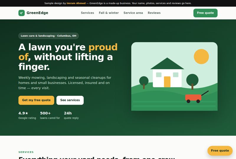 GreenEdge lawn care sample