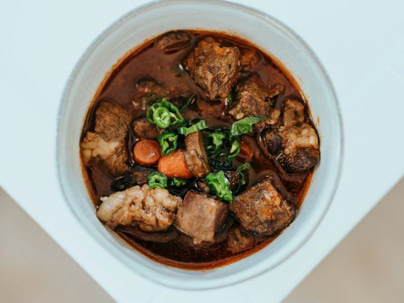 Braised lamb